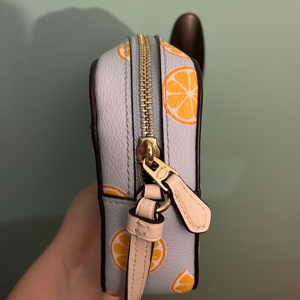 Coach Orange Print Crossbody Bag - Picture 5 of 9